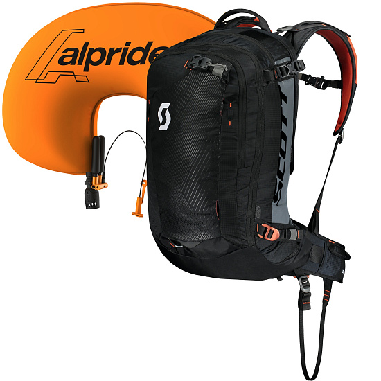 Лавинный рюкзак Scott Backcountry Guide AP 30 Black/Burnt Orange - Фото 3 большая
