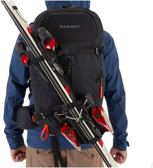 Рюкзак лавинный Mammut Pro X Removable Airbag 3.0 35 Black-Vibrant Orange - Фото 8 большая