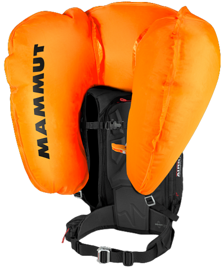 Рюкзак лавинный Mammut Pro Protection Airbag 3.0 35 Black-Vibrant Orange - Фото 1 большая