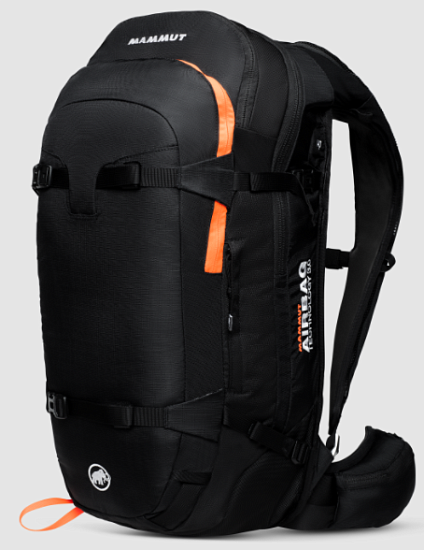 Рюкзак лавинный Mammut Pro Protection Airbag 3.0 35 Black-Vibrant Orange - Фото 2 большая