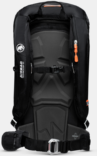 Рюкзак лавинный Mammut Pro Protection Airbag 3.0 35 Black-Vibrant Orange - Фото 3 большая
