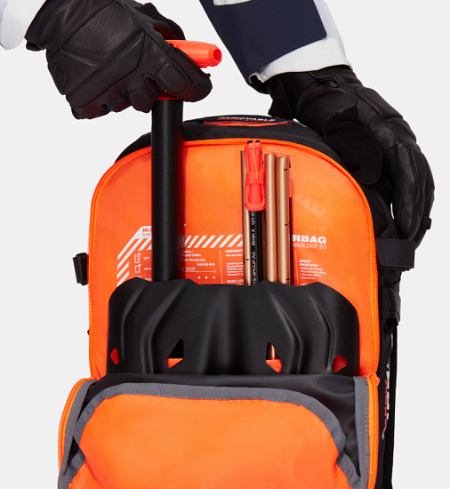 Рюкзак лавинный Mammut Flip Removable Airbag 3.0 22 Black-Vibrant Orange - Фото 6 большая