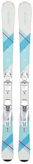 Горные лыжи Head Joy Slr Pro (117-147) с креплениями Slr 7.5 Gw Ac Brake 78 [H] White/Mint - Фото 1 большая