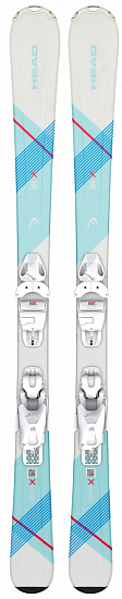 Горные лыжи Head Joy Slr Pro (67-107) с креплениями Slr 4.5 Gw Ac Brake 74 [I] White/Mint - Фото 1 большая