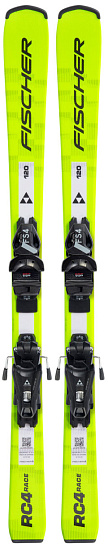Горные лыжи детские Fischer Rc4 Race (100-120) с креплениями Fs 4 Ca Jrs - Фото 1 большая