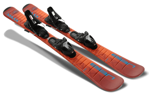 Горные лыжи Elan Maxx Orange Jrs 80-120 с креплениями El 4.5 Shift - Фото 2 большая
