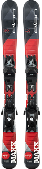Горные лыжи детские Elan Maxx Red 70-90 с креплениями EL 4.5 Shift - Фото 1 большая