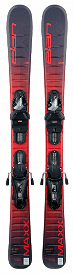 Горные лыжи детские Elan Maxx Red с креплениями EL 7.5 GW Junior - Фото 1 большая