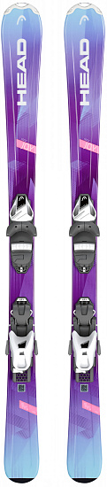 Горные лыжи детские Head Joy SLR 2 Purple/Turquoise с креплениями SLR 4.5 AC Brake 74 [I] - Фото 1 большая