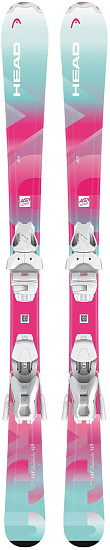 Горные лыжи детские Head Joy Easy JRS (127-147) с креплениями JRS 7.5 GW CA BR 78 [H] Mint/Pink - Фото 1 большая
