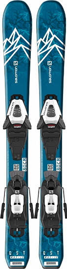 Горные лыжи Salomon E Qst Max Jr Xs с креплениями C5 GW - Фото 1 большая