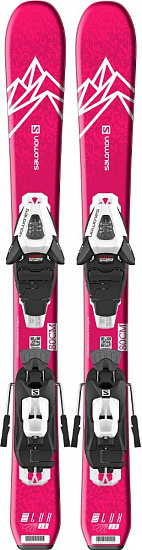 Горные лыжи Salomon E Qst Lux Jr Xs с креплениями C5 GW - Фото 1 большая