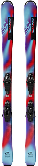 Горные лыжи детские Salomon L Qst Jr M с креплениями C5 Gw - Фото 1 большая