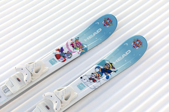 Горные лыжи детские Head Paw Patrol Jrs с креплениями Jrs 4.5 GW CA BR 80 [I] Blue/White - Фото 3 большая