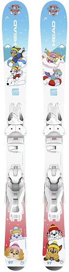 Горные лыжи детские Head Paw Patrol Jrs с креплениями Jrs 4.5 GW CA BR 80 [I] Blue/White - Фото 1 большая