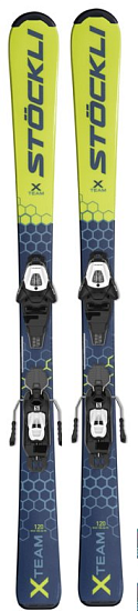 Горные лыжи детские Stockli X-Team 120 + C5 J75 - Фото 1 большая
