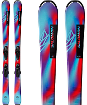 Горные лыжи детские Salomon L Qst Jr S с креплениями C5 Gw