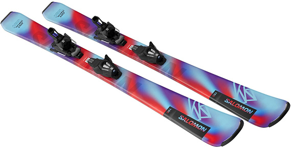 Горные лыжи детские Salomon L Qst Jr S с креплениями C5 Gw - Фото 2 большая