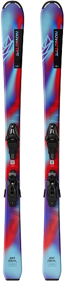 Горные лыжи детские Salomon L Qst Jr S с креплениями C5 Gw - Фото 1 большая