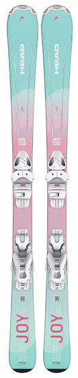 Горные лыжи детские Head Joy Easy JRS (67-117) с креплениями JRS 4.5 GW CA BR 80 [I] Light Blue/Rose - Фото 1 большая