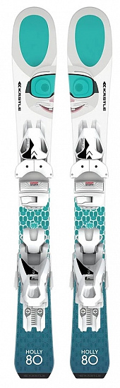 Горные лыжи детские Kastle KX Holly prem с креплениями K4.5 JRS GW - Фото 1 большая