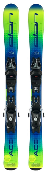 Горные лыжи с креплениями Elan Jett QS 130-150 + EL 7.5 Shift - Фото 1 большая