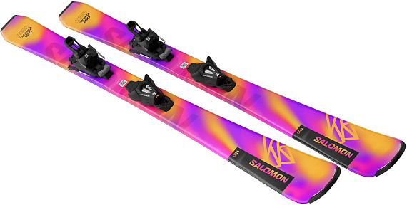 Горные лыжи детские Salomon L Lux Jr M с креплениями C5 Gw - Фото 6 большая