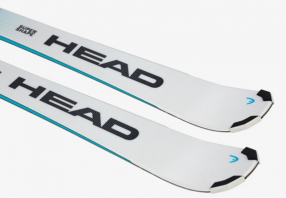 Горные лыжи детские Head Supershape с креплениями Jrs 7.5 Gw Ca White/Speedblue - Фото 2 большая