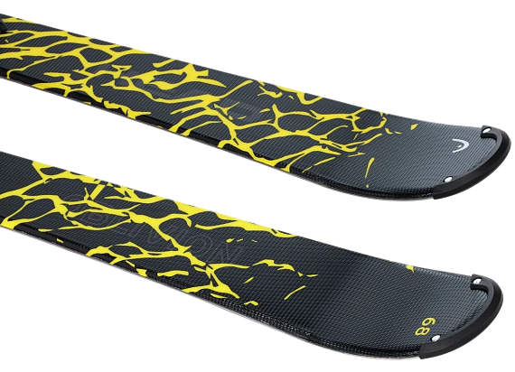 Горные лыжи детские Head Oblivion Team Jrs (127-137) с крепл. Jrs 7.5 Gw Ca Br [78] Black/Yellow - Фото 2 большая