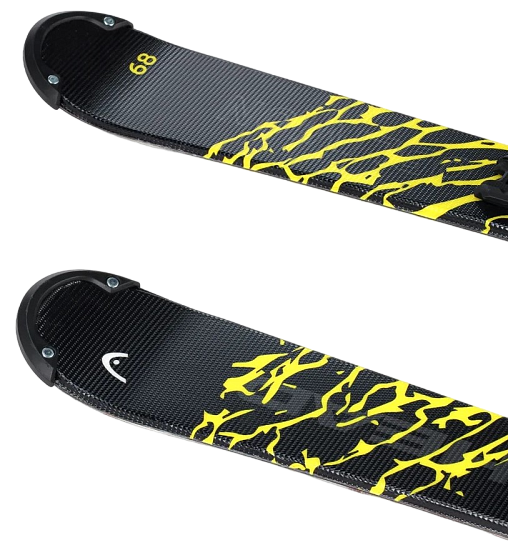 Горные лыжи детские Head Oblivion Team Jrs (127-137) с крепл. Jrs 7.5 Gw Ca Br [78] Black/Yellow - Фото 3 большая