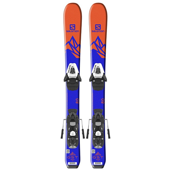 Горные лыжи детские Salomon H QST MAX Jr XS с креплениями H C5  - Фото 1 большая