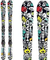 Горные лыжи детские Head Monster Easy JRS (67-117) с крепл. JRS 4.5 GW CA Brake 80 [I] White/Black