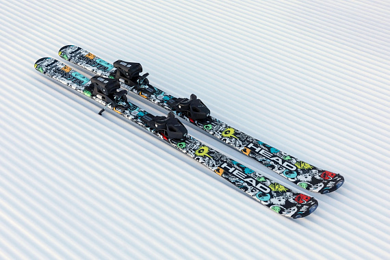 Горные лыжи детские Head Monster Easy JRS (67-117) с крепл. JRS 4.5 GW CA Brake 80 [I] White/Black - Фото 2 большая