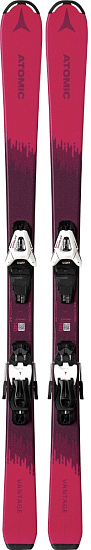 Горные лыжи детские Atomic Vantage Girl X 130-150 JTM с креплениями L C 5 GW Pk - Фото 1 большая