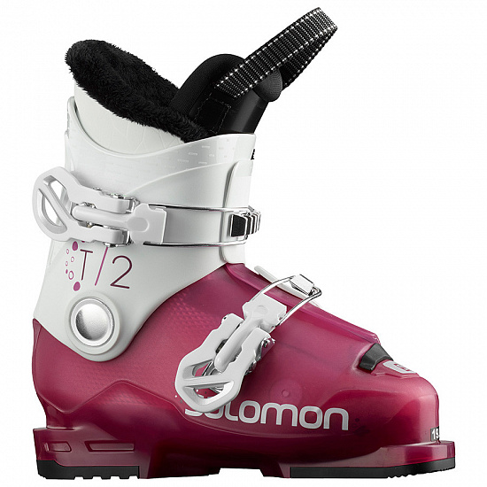 Горнолыжные ботинки детские Salomon T2 RT Pink/White - Фото 1 большая