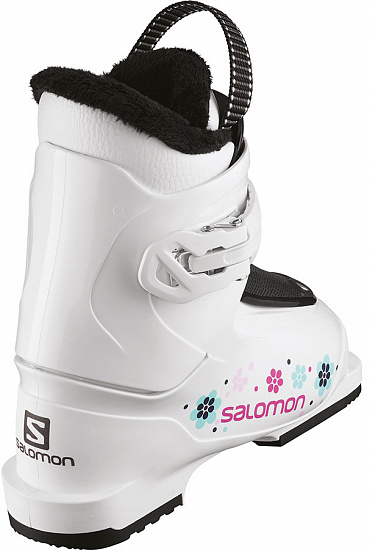 Горнолыжные ботинки детские Salomon T1 White/Pink - Фото 3 большая
