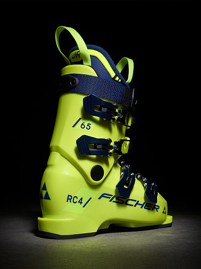 Горнолыжные ботинки детские Fischer Rc4 65 Yellow/Yellow - Фото 3 большая