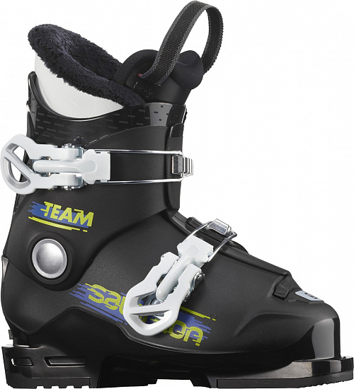 Горнолыжные ботинки детские Salomon Team T2 Black/White - Фото 1 большая