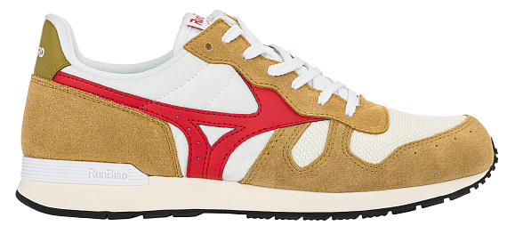 Кроссовки мужские Mizuno Ml87 Беж/Крас/Оливк - Фото 1 большая