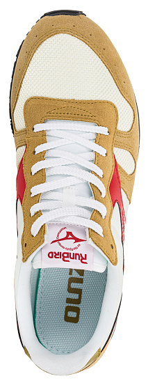 Кроссовки мужские Mizuno Ml87 Беж/Крас/Оливк - Фото 3 большая