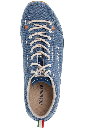 Ботинки женские Dolomite Cinquantaquattro Lh Canvas Denim Blue/Canapa Beige - Фото 4 большая