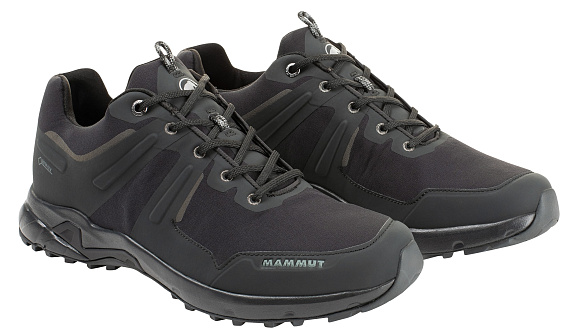 Ботинки мужские Mammut Ultimate Pro Low Gtx Black/Black - Фото 6 большая