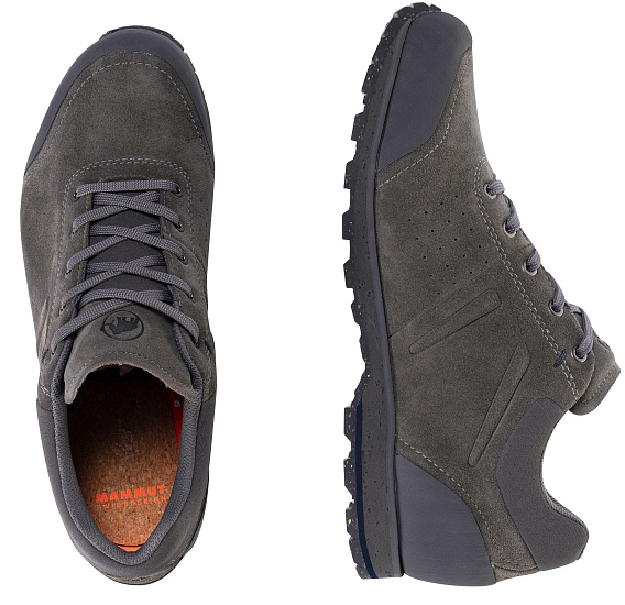 Ботинки мужские Mammut Alvra II Low GTX  Dark Titanium/Marine - Фото 4 большая