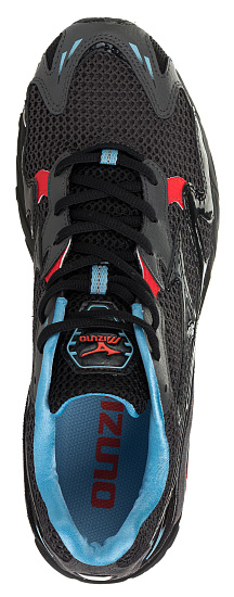 Кроссовки мужские Mizuno Wave Rider 10 Т.Сер/Гол/Крас - Фото 2 большая