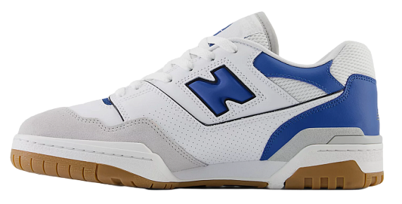 Кроссовки New Balance 550 White/Blue - Фото 2 большая