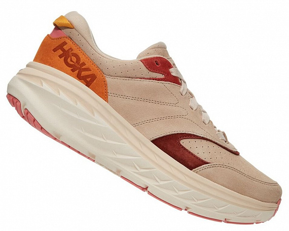 Кроссовки мужские Hoka Bondi L Suede Shifting Sand/Multi - Фото 1 большая