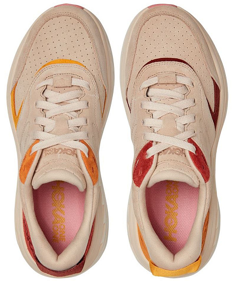 Кроссовки мужские Hoka Bondi L Suede Shifting Sand/Multi - Фото 5 большая