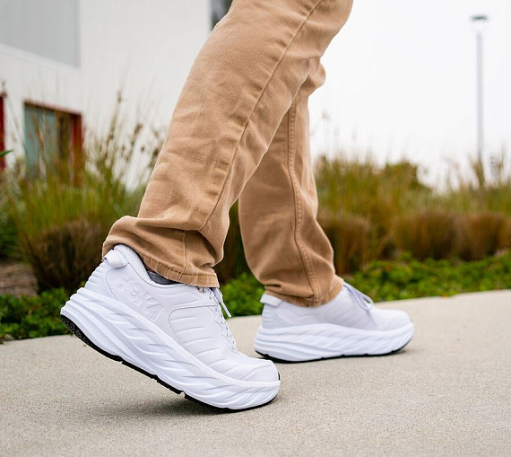 Кроссовки мужские Hoka Bondi Sr White/White - Фото 5 большая