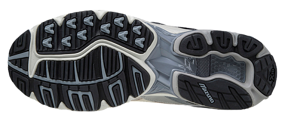 Кроссовки мужские Mizuno Wave Rider 10 Premium бел/св.сер/сер - Фото 3 большая
