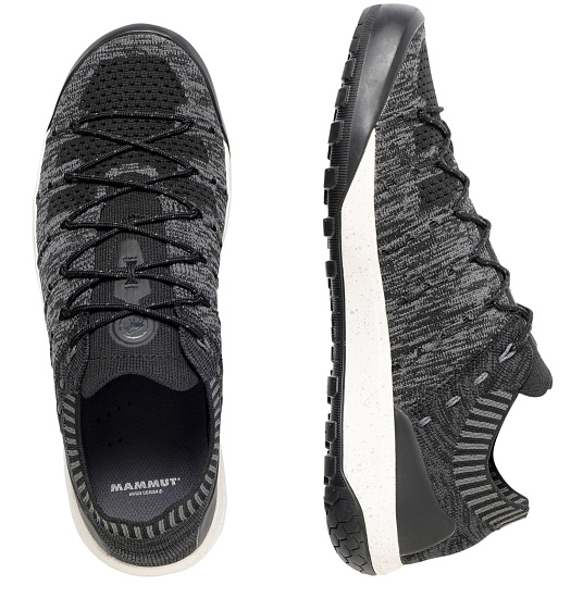 Кроссовки мужские Mammut Hueco Knit Low Black/Titanium - Фото 7 большая